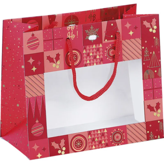 Pochette cadeau Noël rouge